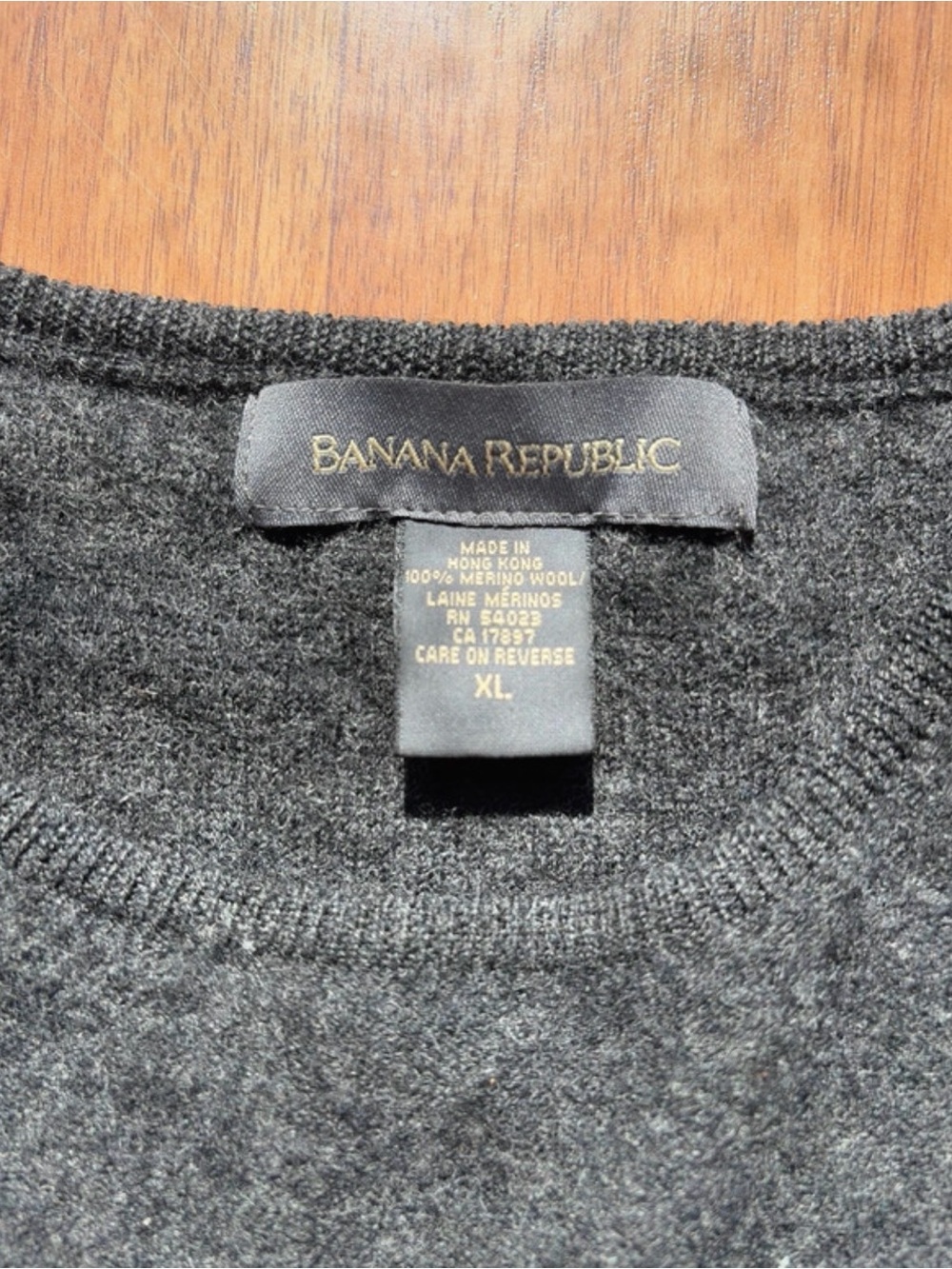Banana Republic Men’s Charcoal Crewneck Sweater